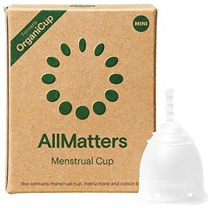 Organicup Menstruatiecup – Maat Mini– zacht, flexibel, herbruikbaar siliconen van medische kwaliteit…