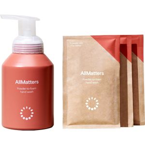 AllMatters Starterkit - Handzeep Navulling & Herbruikbare Fles - Veganistisch - Dierproefvrij - Hypoallergeen
