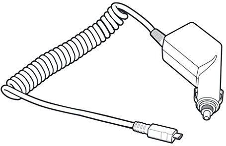 Zebra - VCA400-02R - Voeding voor Barcode-Scanners - Auto - Mini-USB