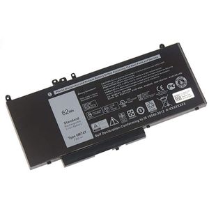Dell 7V69Y (4 Cellen, 8100 mAh), Notebook batterij, Zwart