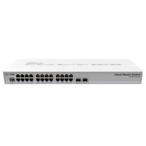 Mikrotik CRS326-24G-2S+RM L2 Gigabit Ethernet (10/100/1000) Power over Ethernet (PoE) Grijs netwerk-