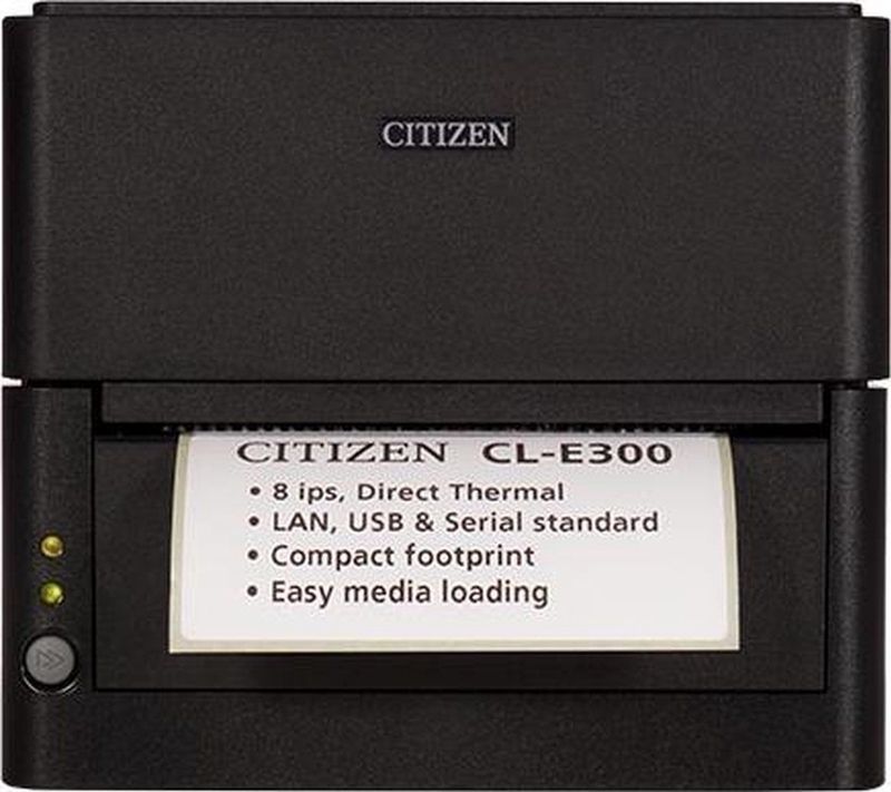 Citizen - CL-E300 - Labelprinter - Zwart - 203 dpi - USB RS232 Ethernet