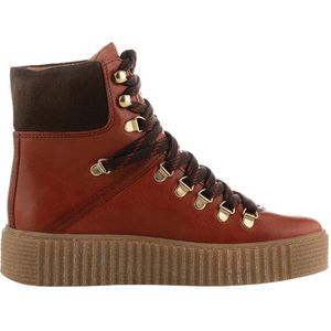 Shoe the Bear, Agda Leren Wandelschoen Rood, Dames, Maat:40 EU