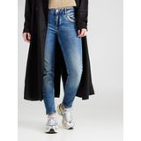 MOS Mosh - Mmnaomi Mateos Jeans - Blauw - Dames - Cropped Jeans met Stijlvolle Details