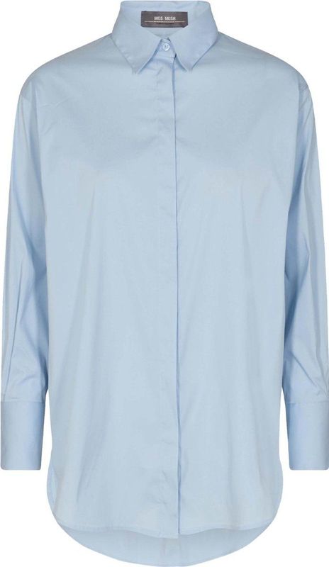 MOS Mosh - Enola Blouse - Lichtblauw - Zachte Stof