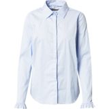 Blouse - Effen - Katoen - Lange Mouw - Normale Pasvorm