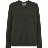 MOS MOSH - THORA - Oversized Gebreide Pullover - Met Ribboorden