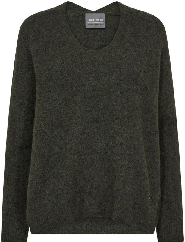 MOS MOSH - THORA - Oversized Gebreide Pullover - Met Ribboorden