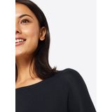 Saint Tropez - Milasz R-Neck Pullover - Gebreid - Zwart - 80% Viscose, 20% Polyamide