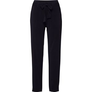 Saint Tropez bandplooibroek r5005, belted pant Zwart