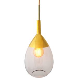 EBB & FLOW Lute M hanglamp goud helder