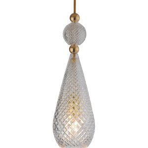 EBB & FLOW Smykke hanglamp goud, kristal