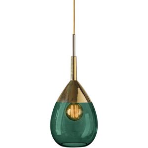 EBB & FLOW Lute hanglamp ivy green/goud Ø 22 cm