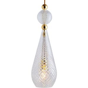 EBB & FLOW Smykke L hanglamp goud crystal check