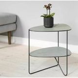 Bijzettafel Lind DNA Curve Coffee Table Double Hippo Olive Green