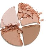 Gosh Contour'n Strobe palette met highlighters en contour- en blushkleuren Tint 001 Light 15 gr