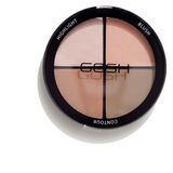 Gosh Contour'n Strobe palette met highlighters en contour- en blushkleuren Tint 001 Light 15 gr