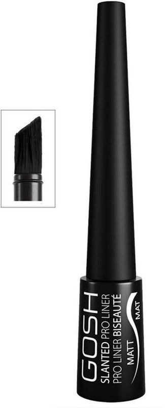 Gosh Slanted Pro Liner Eyeliner 002-matte Black 3ml
