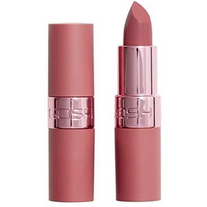 GOSH 002 Romance Luxe Rose Lippenstift met lichte glans, veganistisch, intensieve roze tinten voor een stralend resultaat, hydrateert voor zachte lippen, langdurig, parfumvrij