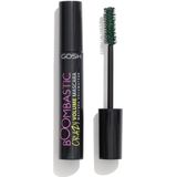 GOSH Boombastic Crazy Mascara voor extreem volume en lange wimpers, volume-mascara met nauwkeurige borstelkop, wimpers zonder klonten, huidvriendelijk en geurvrij, olijfgroen