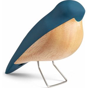 Design Copenhagen - Beeld - Vogel - The Nightingale - Midnight Blue - Blauw - Nachtegaal - Woondecoratie - Woonaccessoire - Deens Design - Duurzaam - 14x6x11cm