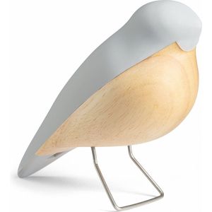 Design Copenhagen - Beeld - Vogel - The Nightingale - Cool Grey - Grijs - Nachtegaal - Woondecoratie - Woonaccessoire - Deens Design - Duurzaam - 14x6x11cm