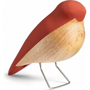 Design Copenhagen - Beeld - Vogel - The Nightingale - Terracotta - Rood / terracotta - Nachtegaal - Woondecoratie - Woonaccessoire - Deens Design - Duurzaam - 14x6x11cm