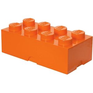 Lego - Opbergbox - Brick 8 - Rechthoek - 12 liter - Stapelbaar - Kunststof - Oranje