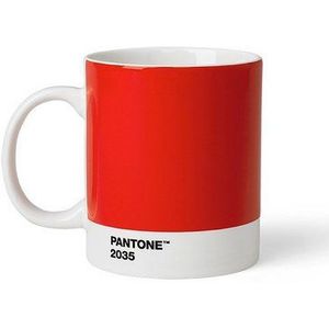 Pantone - Koffiebeker - Rood 2035 C - Porselein - 375 ml