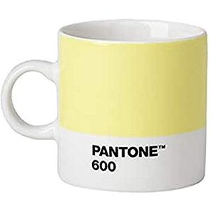 Copenhagen design Pantone Espresso Cup, Small Coffee Cup, Fine China (keramiek), 120 ml, lichtgeel, 600 C