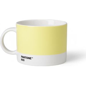 Pantone Theekop en schotel - Bone China - Light Yellow 600 C