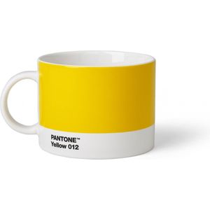 Pantone Theekop - Bone China - Yellow 012 C