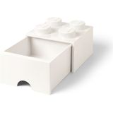 Lego - Opbergbox met Lade Brick 4 - Polypropyleen - Wit