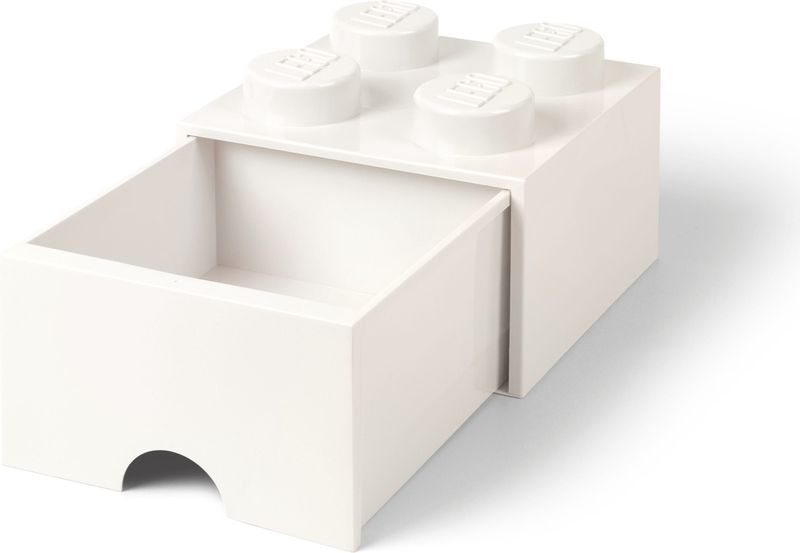 Lego - Opbergbox met Lade Brick 4 - Polypropyleen - Wit