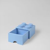 Lego Opbergbox Brick 4 Met 1 Lade Vierkant 6 liter Stapelbaar Kunststof Blauw