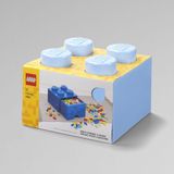 Lego Opbergbox Brick 4 Met 1 Lade Vierkant 6 liter Stapelbaar Kunststof Blauw