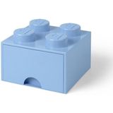 Lego Opbergbox Brick 4 Met 1 Lade Vierkant 6 liter Stapelbaar Kunststof Blauw
