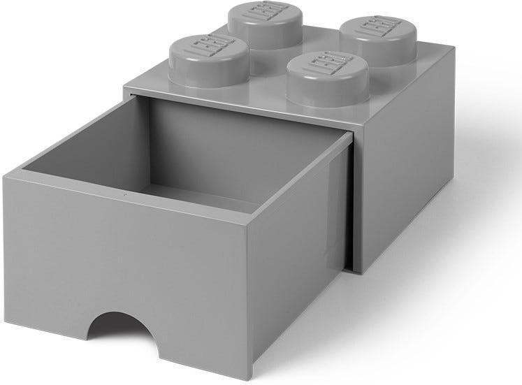 Opbergbox LEGO Brick 4 Grijs 22