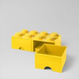 Lego Opbergbox met 2 Lades Brick 8 Polypropyleen Geel