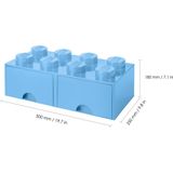 Lego Opbergbox Brick 8 met Lades