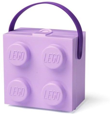 LEGO - Lunchbox Brick 4 met handvat, Lavendel