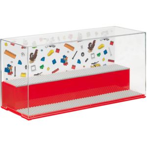 LEGO Vitrine Iconic - Polypropyleen - Rood