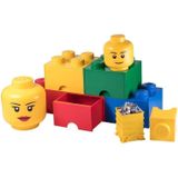 LEGO - Iconic Hoofd Whinky - Opbergbox - Geel - 16 cm