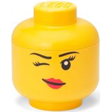 LEGO - Iconic Hoofd Whinky - Opbergbox - Geel - 16 cm