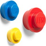 LEGO Iconic Wandhaken - Set van 3 Stuks - Polypropyleen