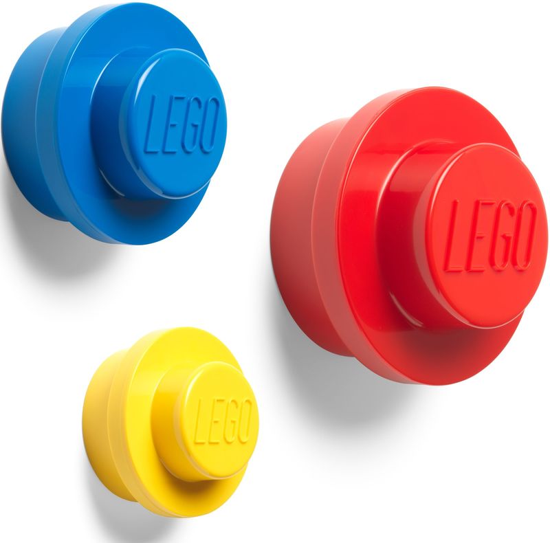 LEGO Iconic Wandhaken - Set van 3 Stuks - Polypropyleen