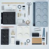 LEGO Opbergbox Bureaulade Brick 4 Kunststof Zwart