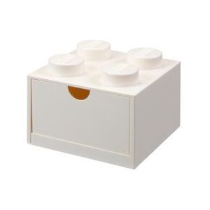 Lego Opbergbox Bureaulade Brick 4 Kunststof Wit