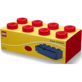 LEGO Opbergbox Bureaulade Brick 8 Kunststof Rood