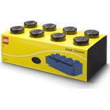 Lego Opbergbox Bureaulade Brick 8 Kunststof Zwart
